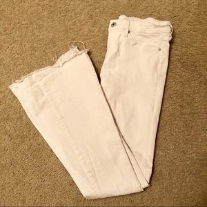White Bell-Bottom Jeans